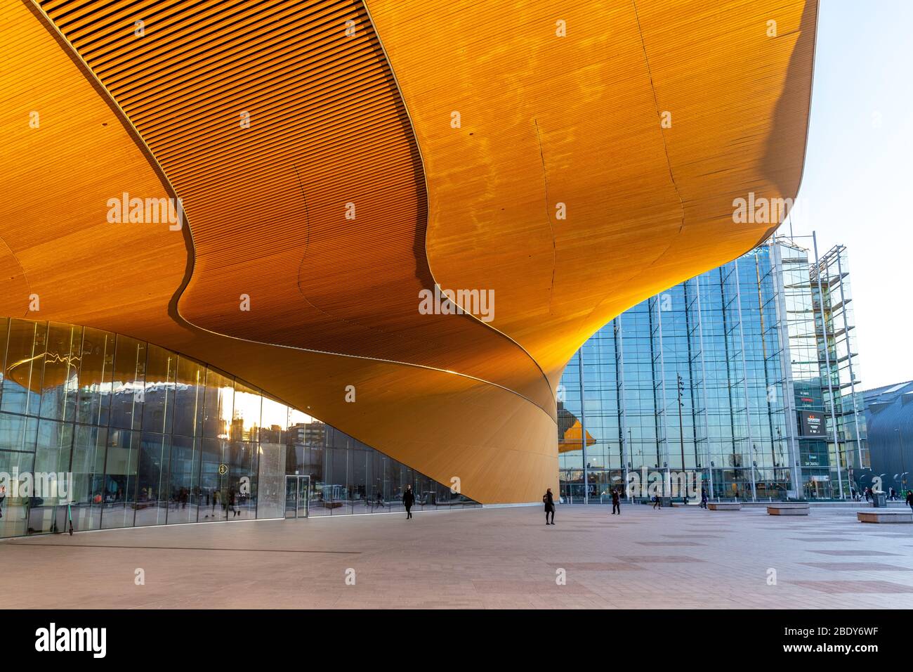 Oodi-Bibliothek. Oodi ist die neue Zentralbibliothek in Helsinki. Finnland Stockfoto