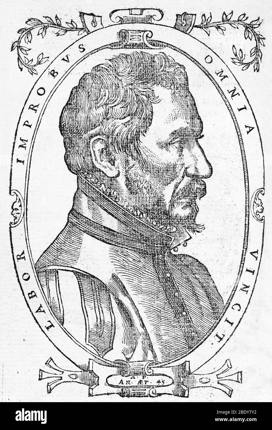 Ambroise Pare, Französischer Chirurg, 1561 Stockfoto