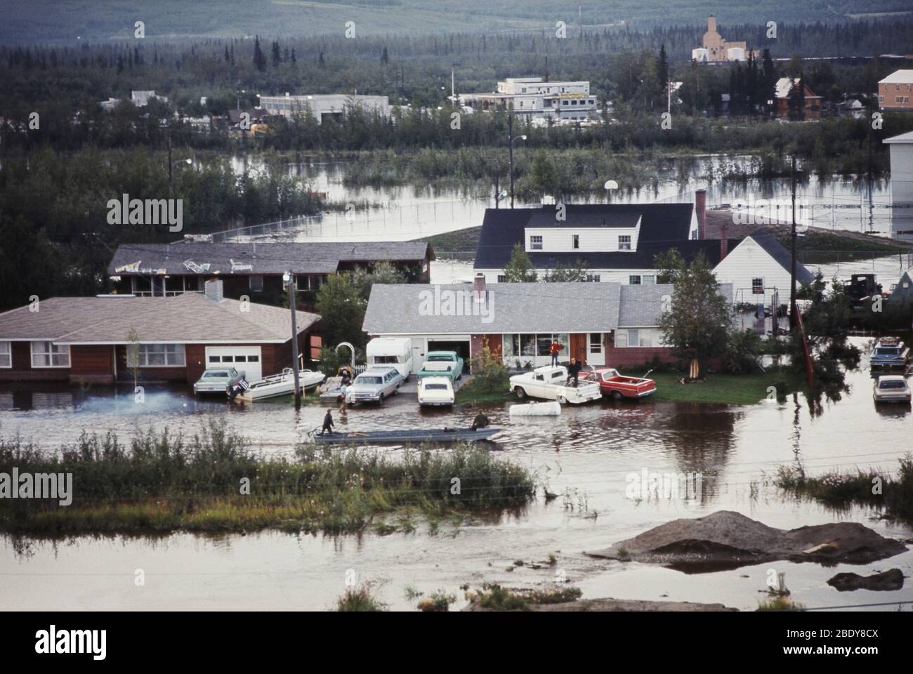 Fairbanks Flood, Alaska, 1967 Stockfoto