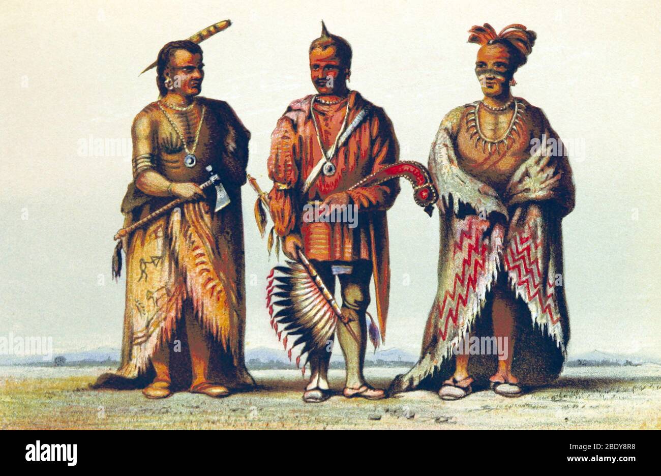 Otoe Indian Chiefs Stockfoto