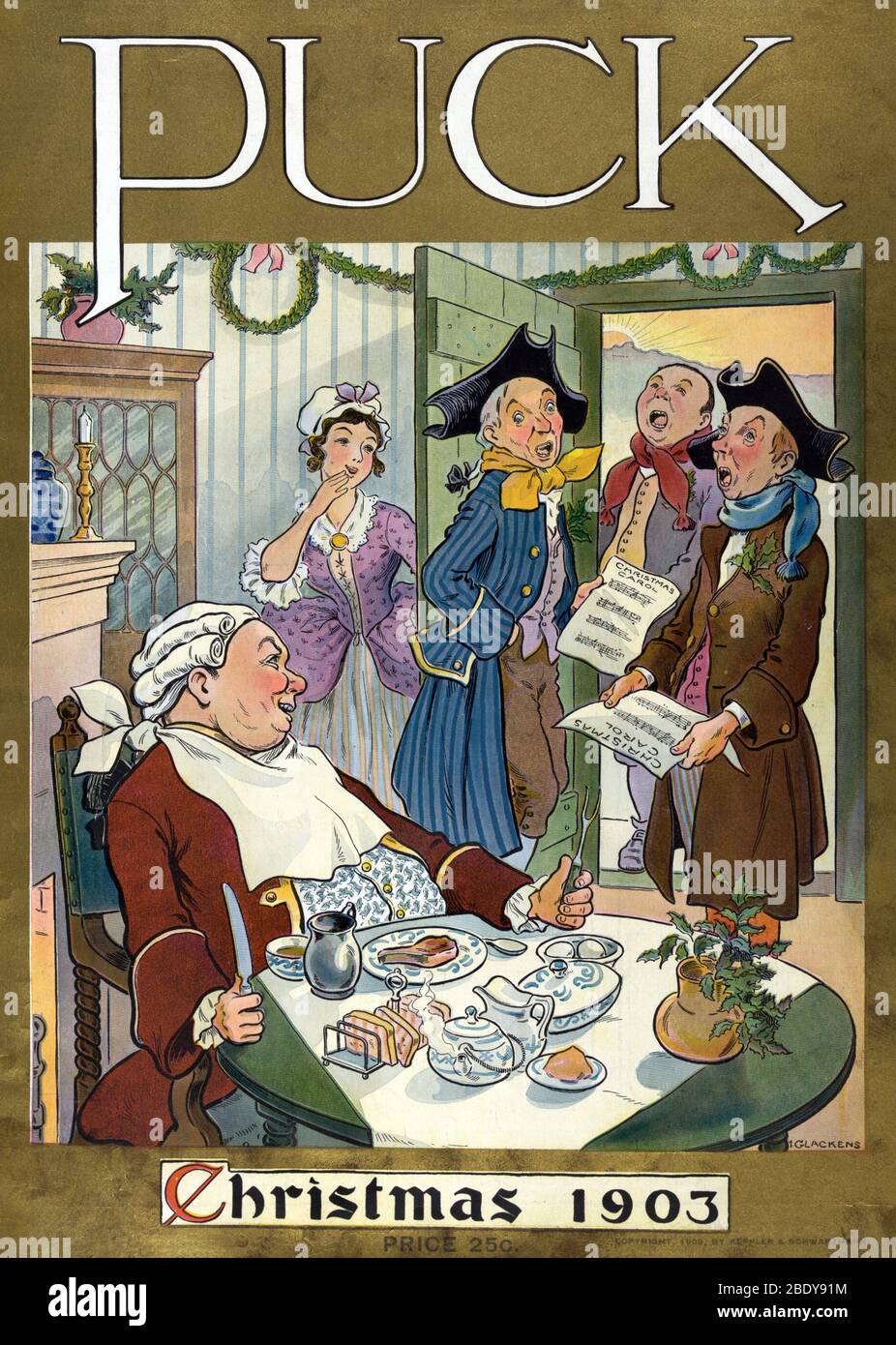 Puck Weihnachten, 1903 Stockfoto