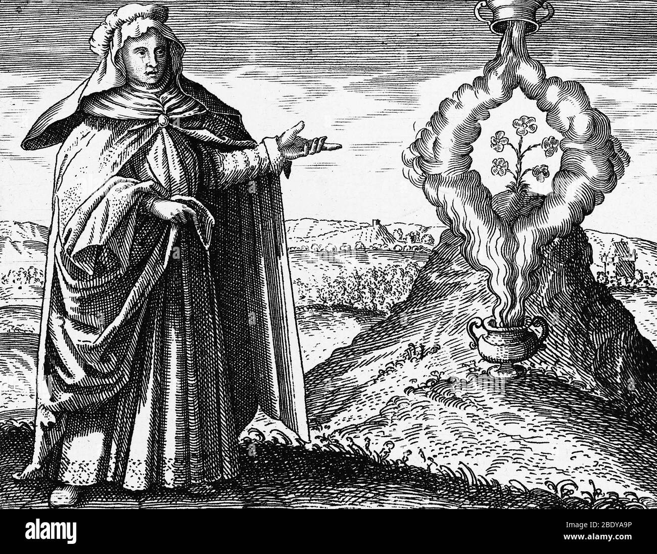 Maria, die Jüdin, erste wahre Alchemistin Stockfoto