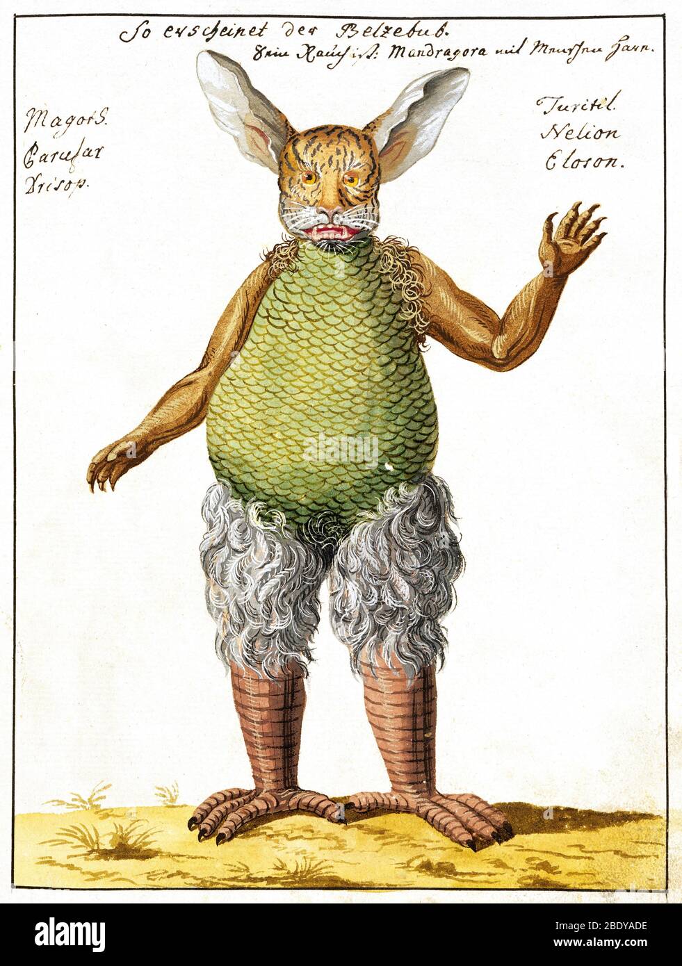 Beelzebub, Fürst der Hölle, 1775 Stockfoto
