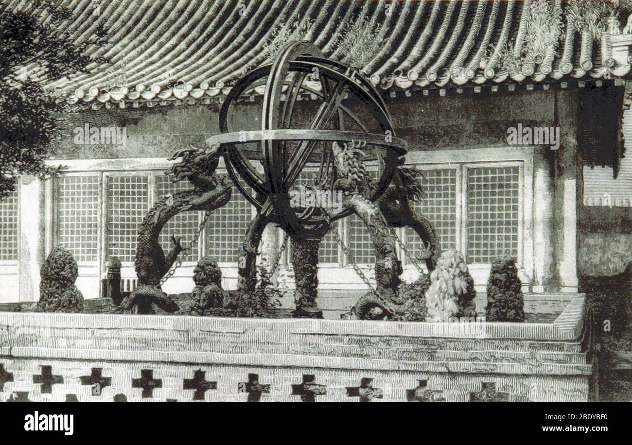 Chinesische Armillarsphäre, 1897 Stockfoto