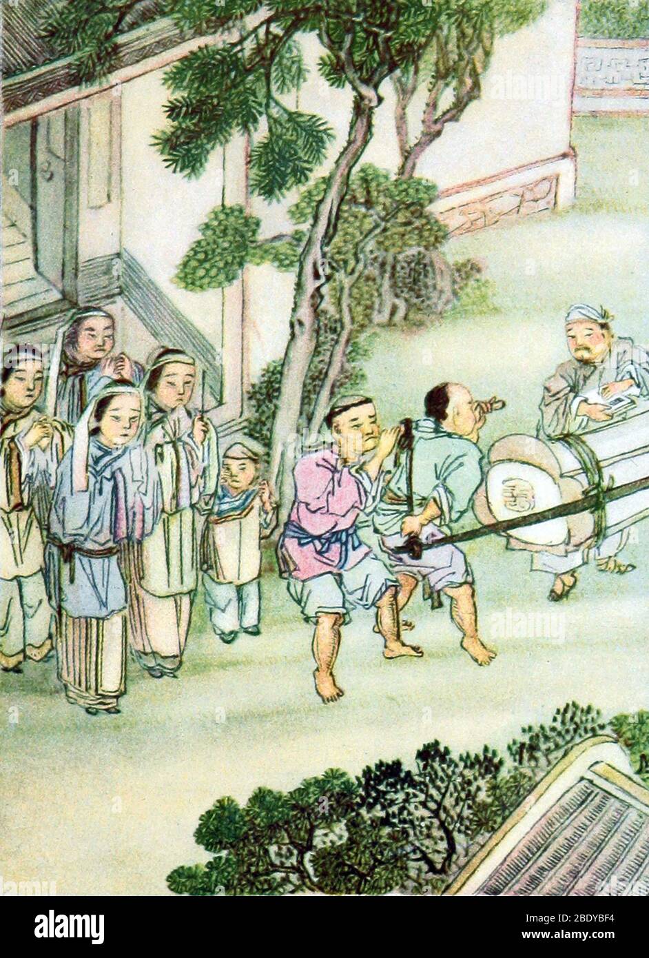 Beerdigungsprozession, China, 19. Jahrhundert Stockfoto