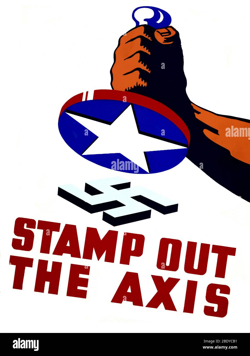 WWII, 'Stamp out the Axis', 1941 Stockfoto