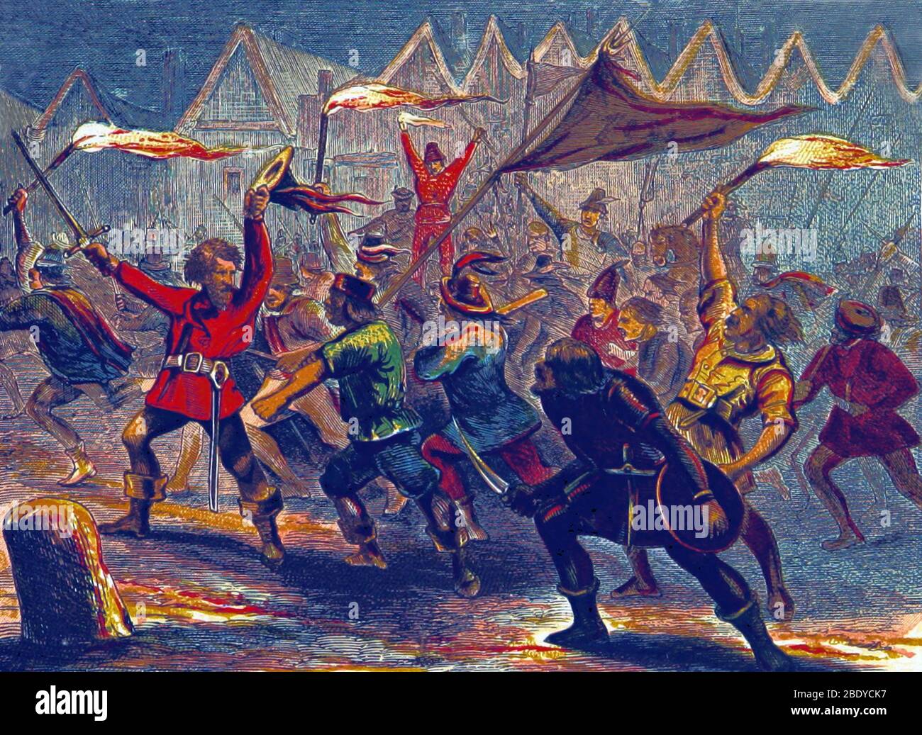 Jack Cade Rebellion, 1450 Stockfoto