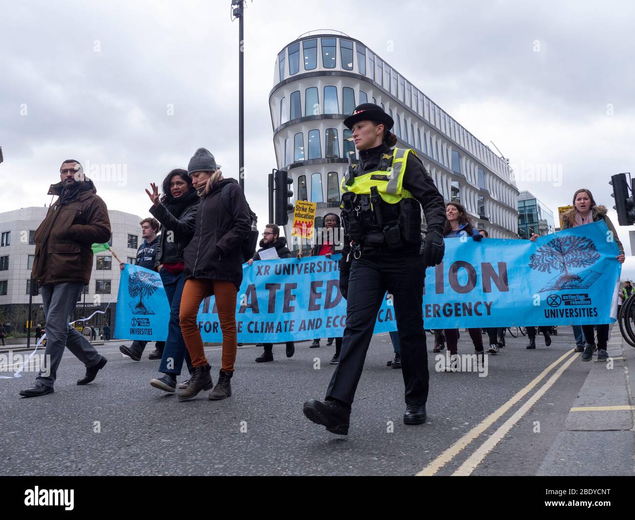 XR Universitäten, Bildung Protest City of London Stockfoto