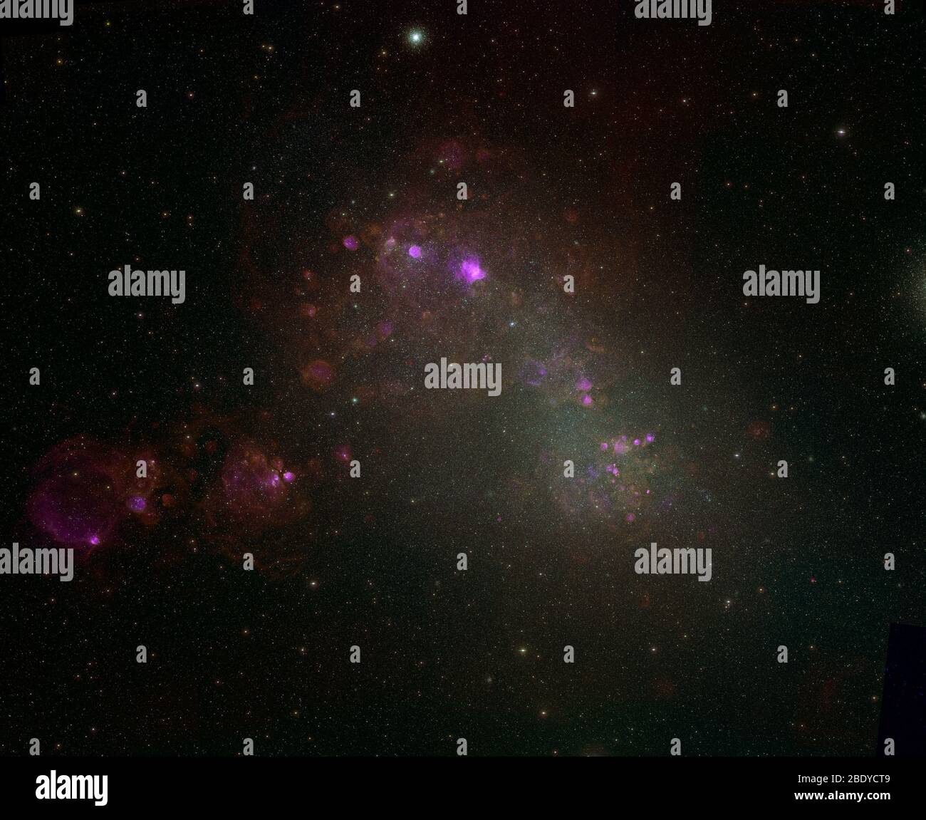 Kleine Magellansche Wolke, SMC Stockfoto