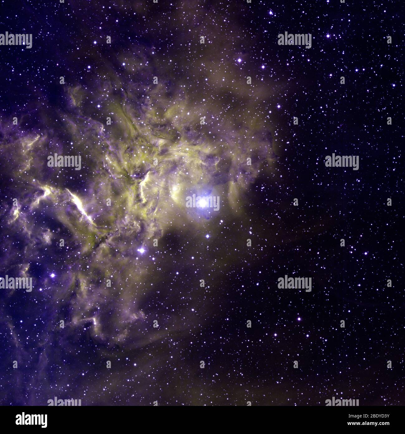 Flammender Sternnebel, IC 405, Caldwell 31 Stockfoto
