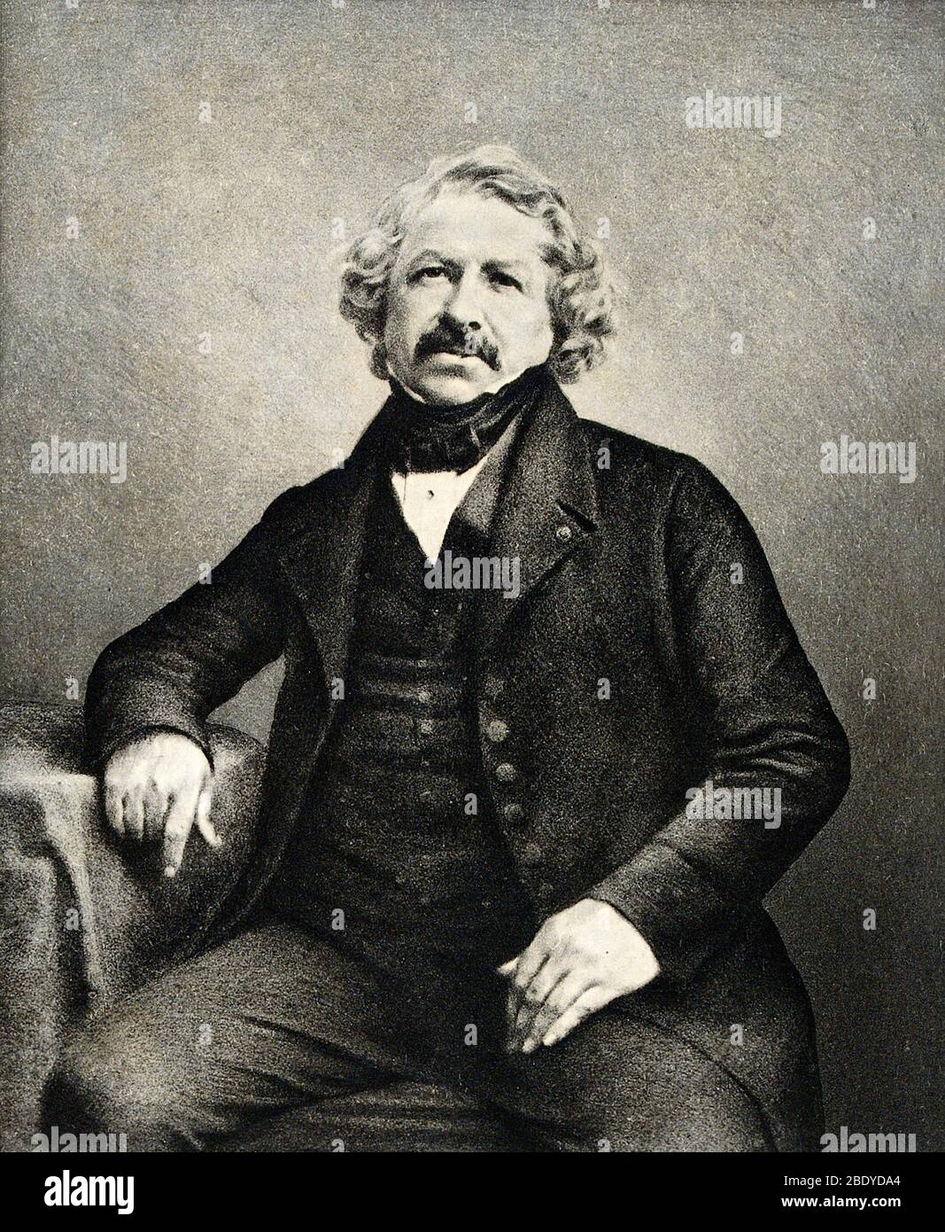 Louis Daguerre, französischer Erfinder Stockfoto