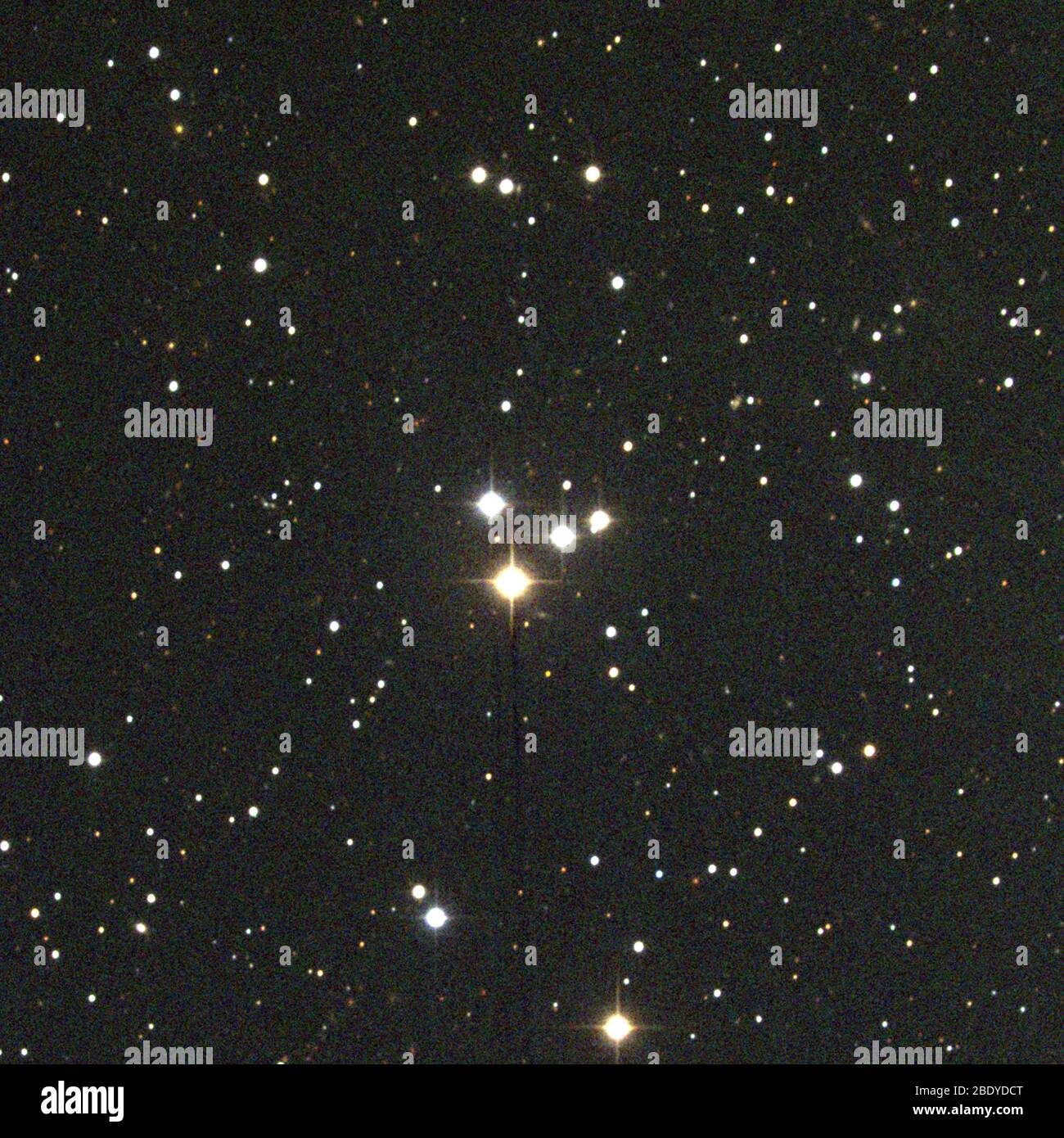 Offener Sternhaufen oder Asterismus? M73, NGC 6994 Stockfoto