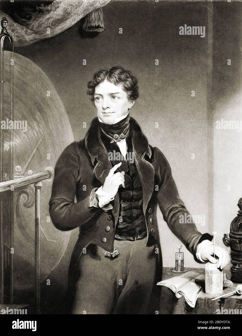 Michael Faraday, englischer Chemiker und Physiker Stockfoto