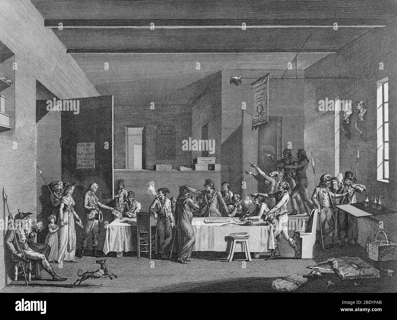 Revolutionskomitee, Herrschaft des Terrors 1793-94 Stockfoto