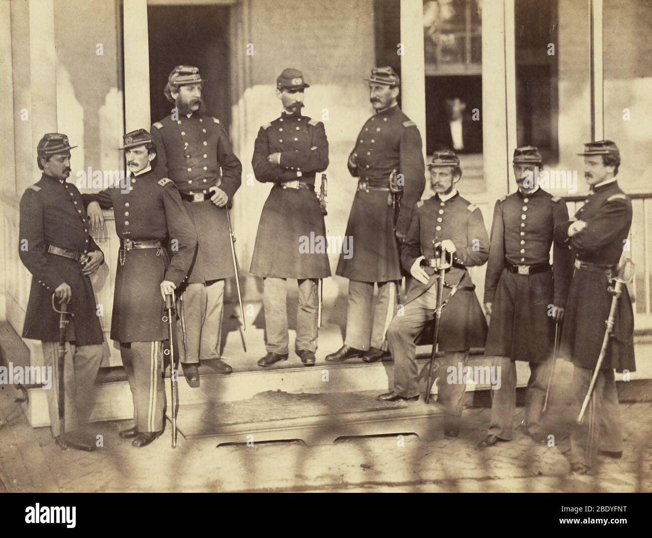 Union Officers, Amerikanischer Bürgerkrieg, 1861 Stockfoto