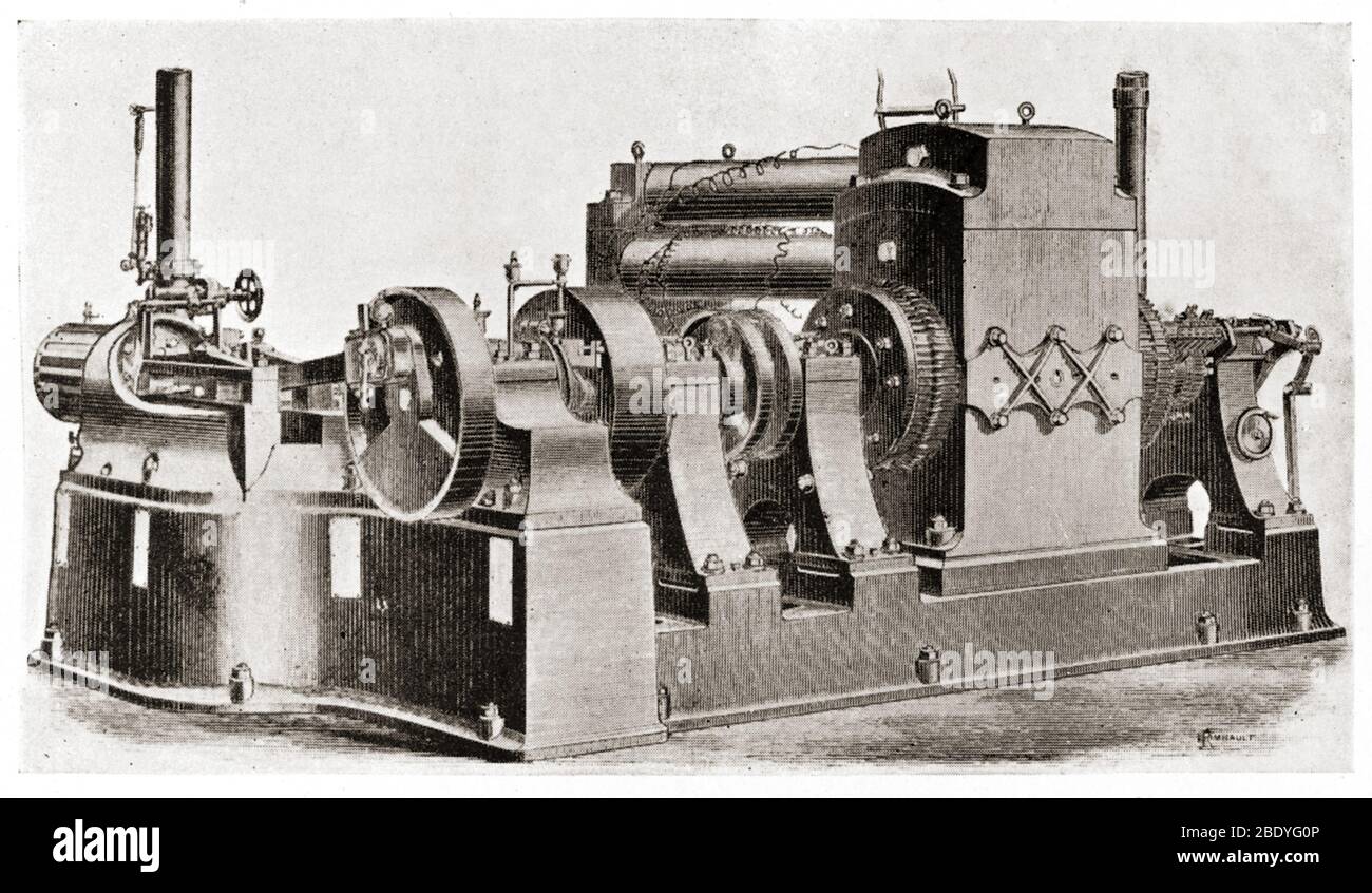 Thomas Edison, Steam Dynamo 'Jumbo', 1882 Stockfoto