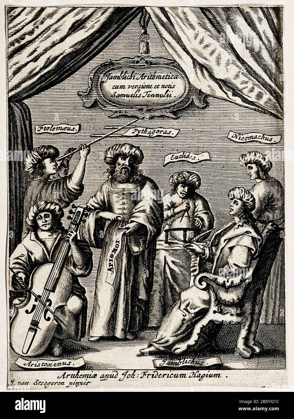 Altgriechisch Mathematiker und Philosophen Stockfoto