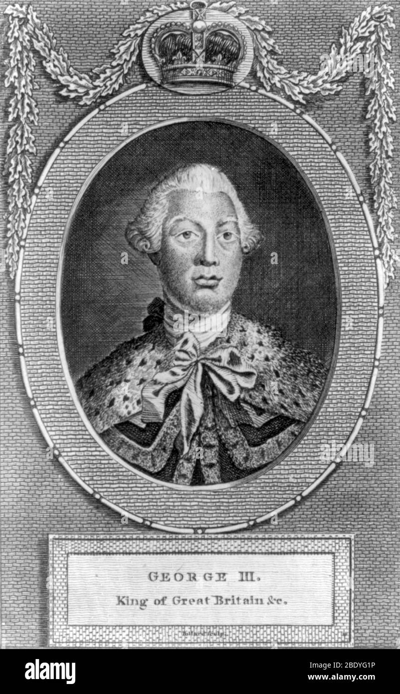 George III., König von England Stockfoto