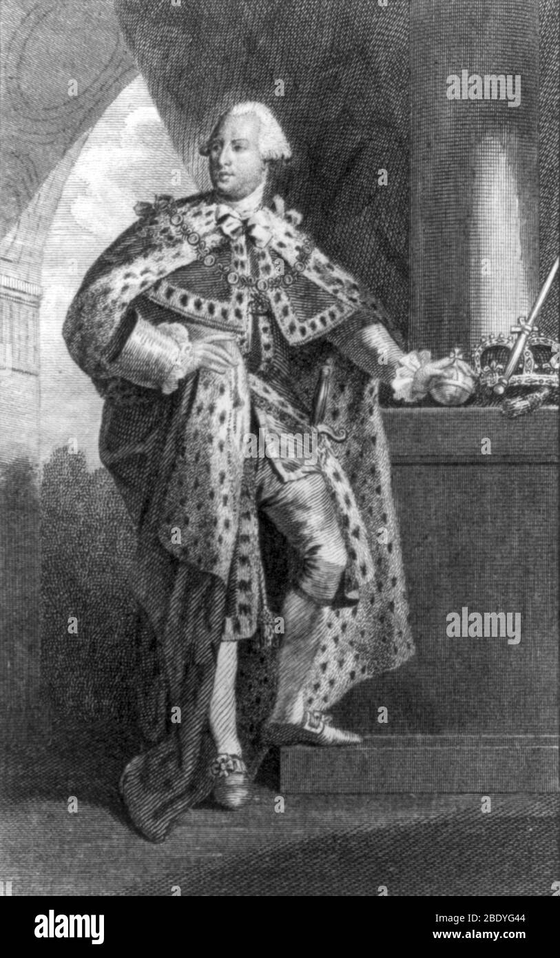 George III., König von England Stockfoto