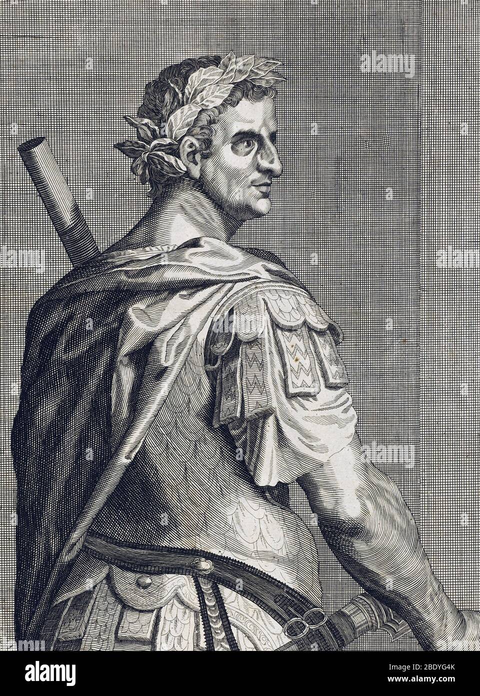 Tiberius, 2. Kaiser von Rom Stockfoto