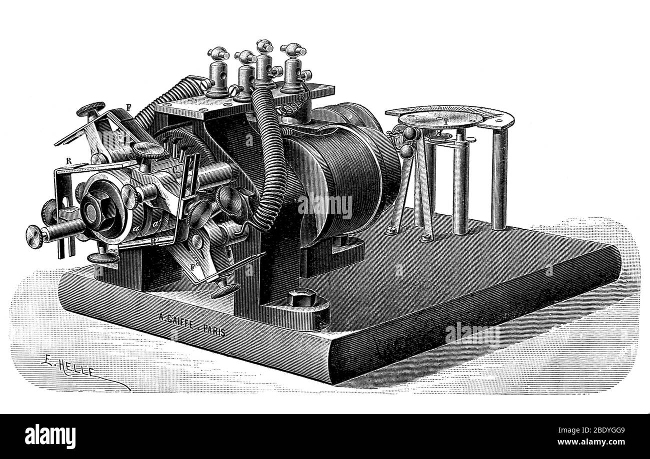 D'Arsonval Dynamo, 1902 Stockfoto