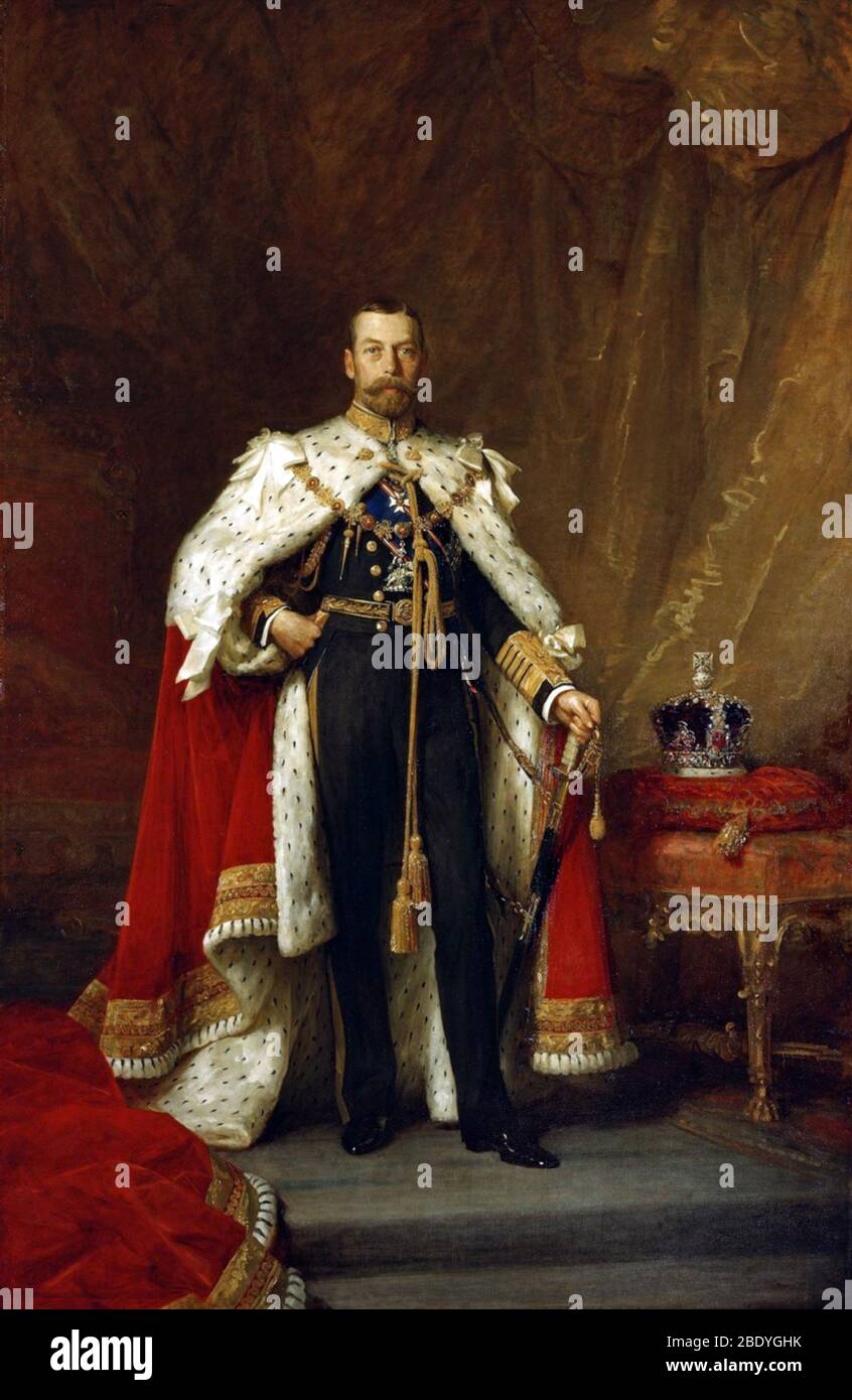 Georg V., König von England Stockfoto