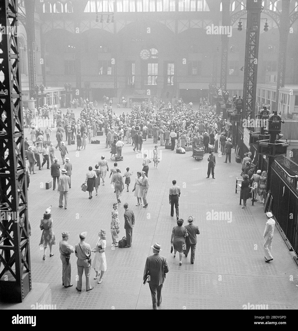 NYC, Penn Station, 1942 Stockfoto