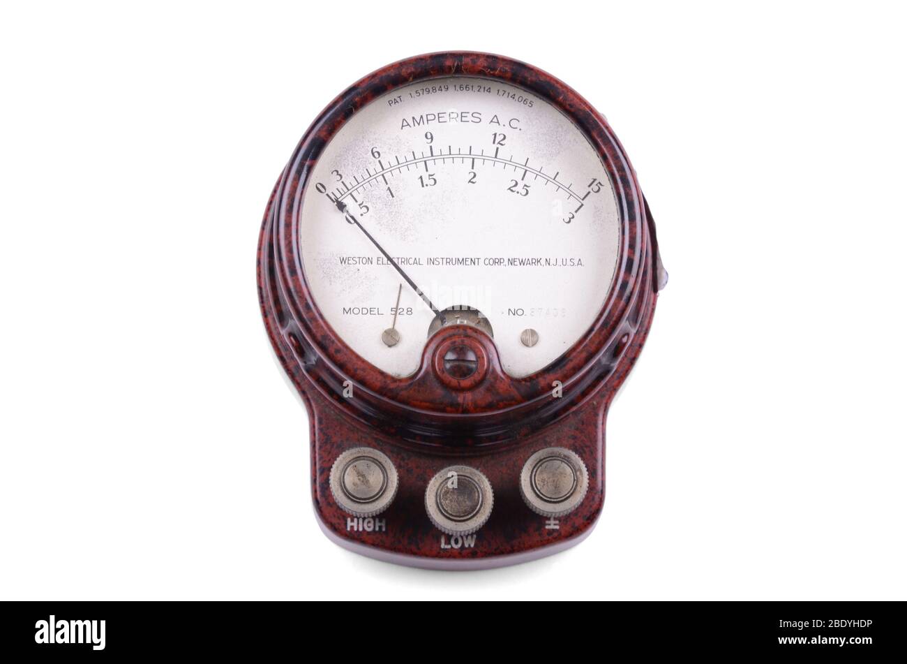 A.C. Amperemeter 528 Stockfoto