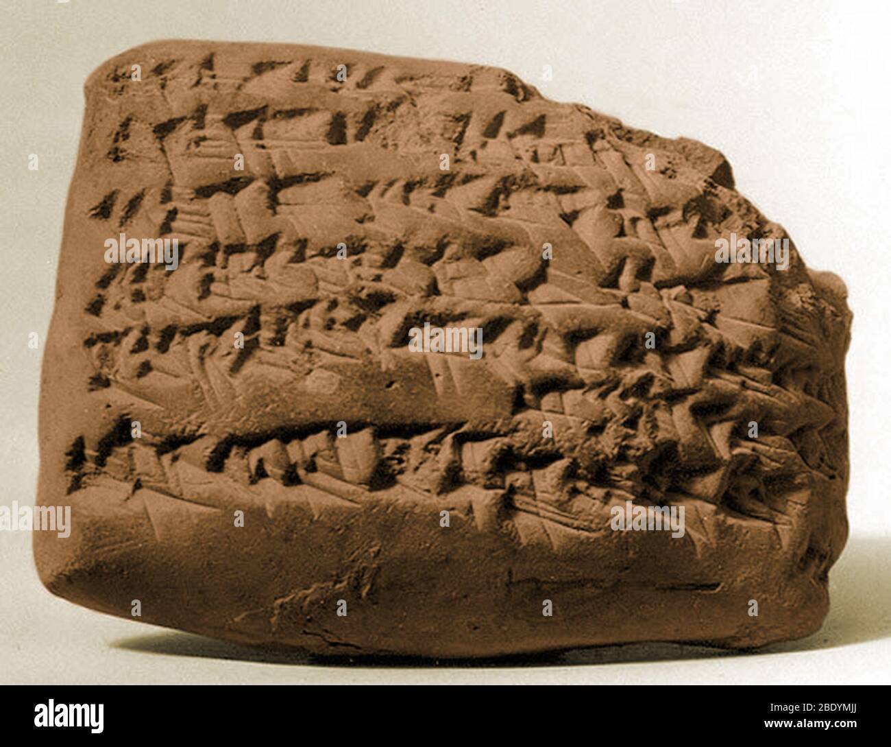 Gula Incantation, Medizinische Cuneiform Tablette Stockfoto