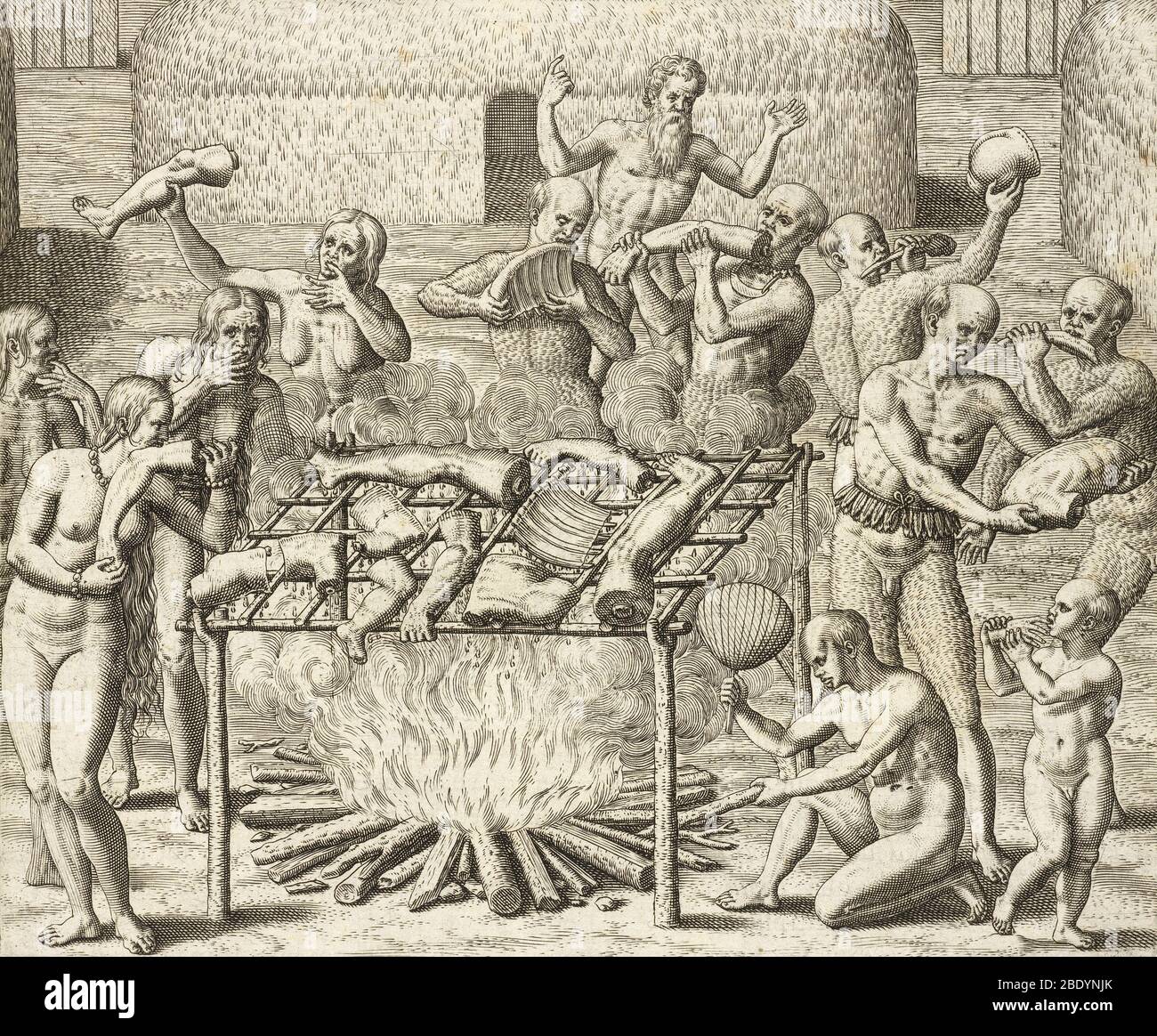 Brasilien, Kannibalismus, 1557 Stockfoto
