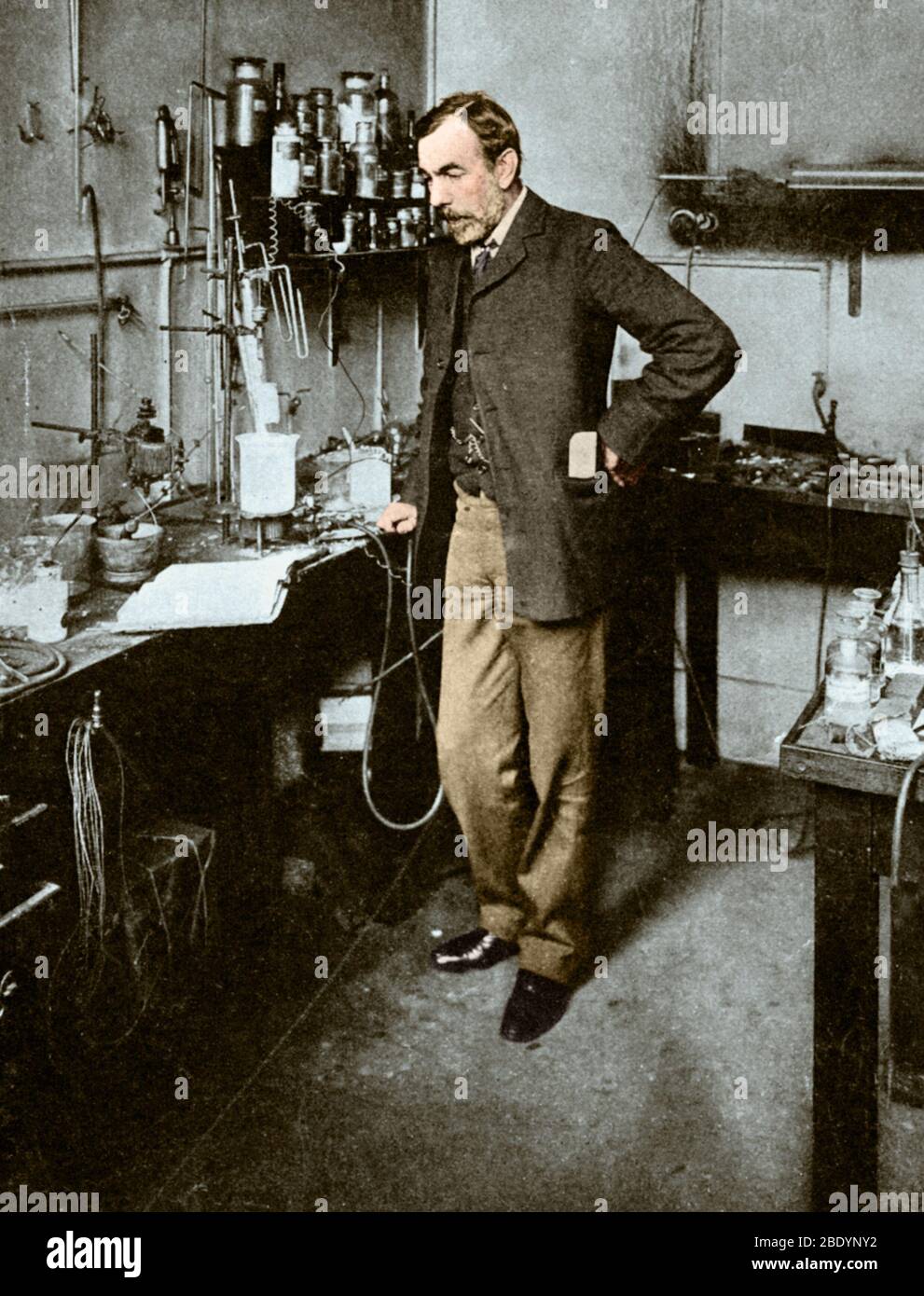 William Ramsay, schottischer Chemiker Stockfoto
