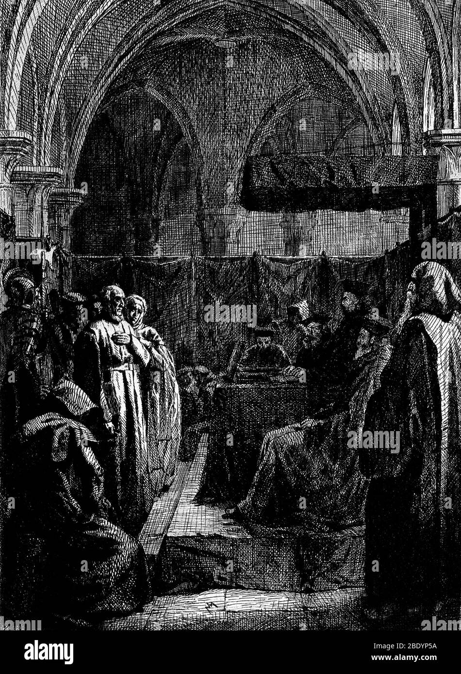 Spanische Inquisitionsgericht Stockfoto