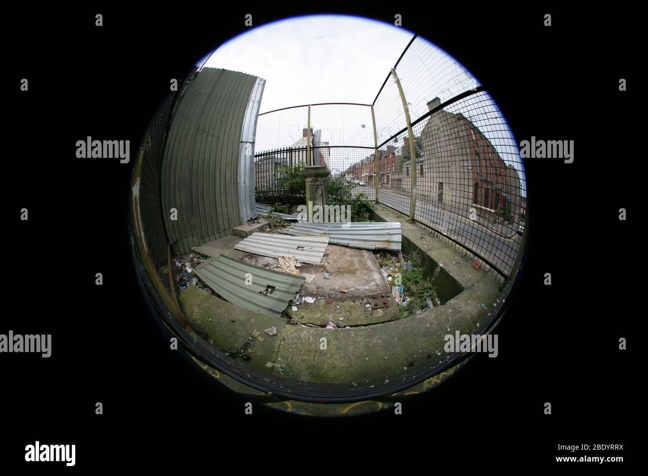 Verlassene Girdwood British Army Barracks in Nord-Belfast, Nordirland. Stockfoto