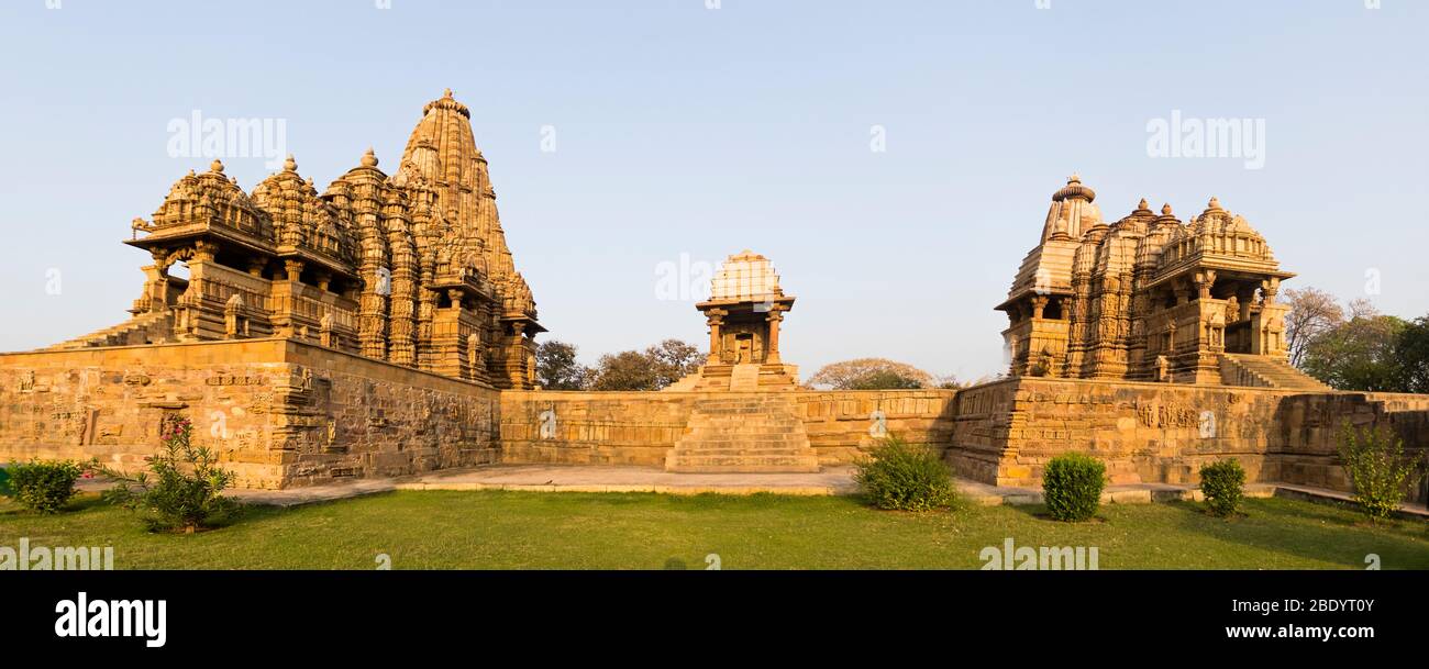 Khajuraho Tempel, Chhatarpur, Madhya Pradesh, Indien Stockfoto