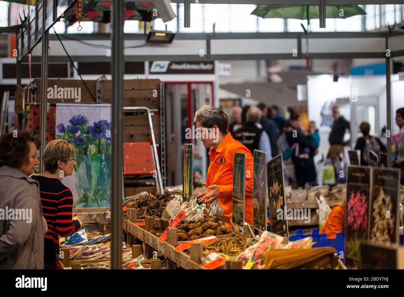 Leipzig,Deutschland-19. Februar 2020: Haus-Garten-Freizeit ist eine Ausstellung, die die neuesten Trends von Haus-, Garten- und Freizeitprodukten zeigt. Stockfoto