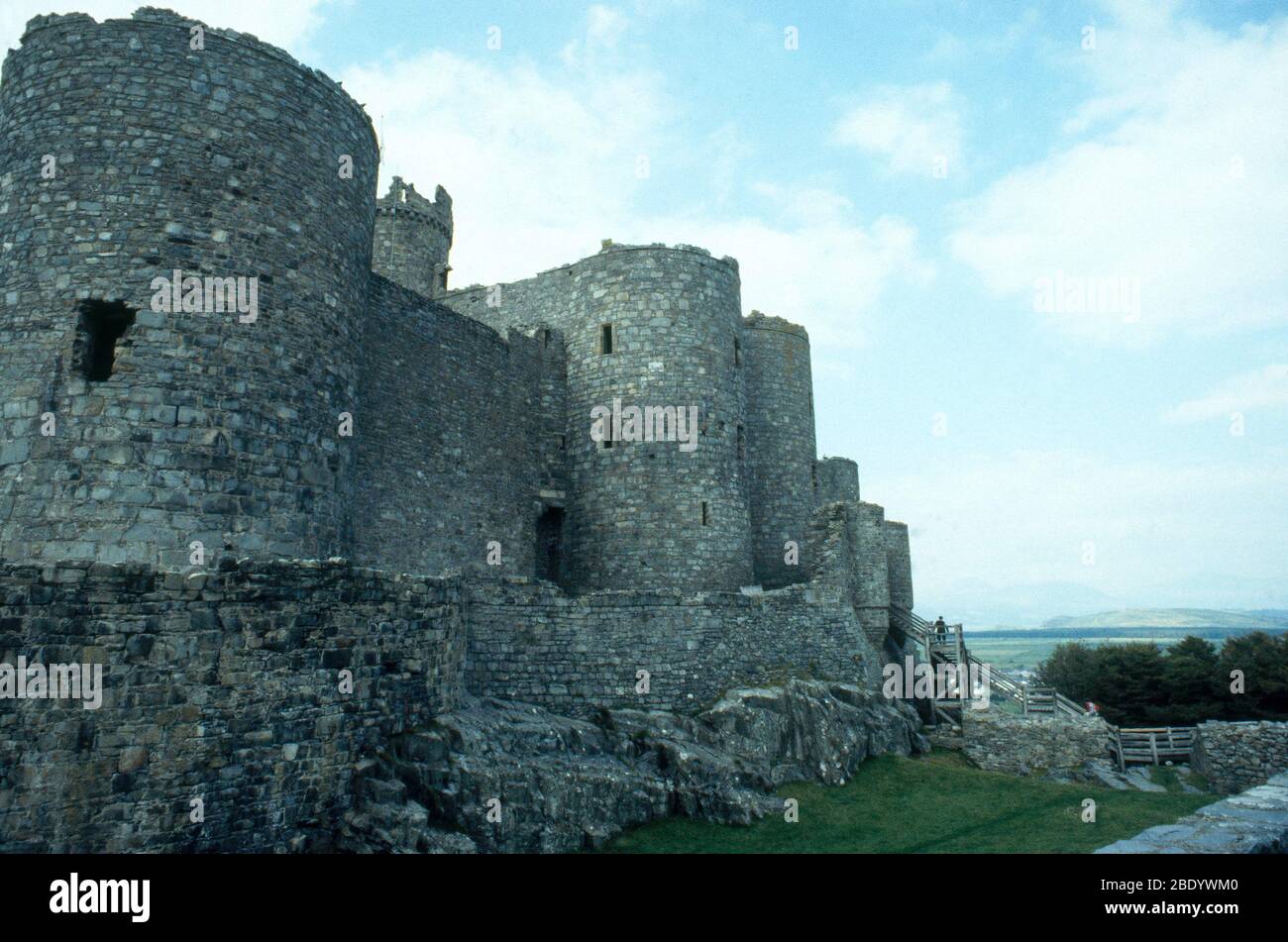 Harlech Castle Stockfoto