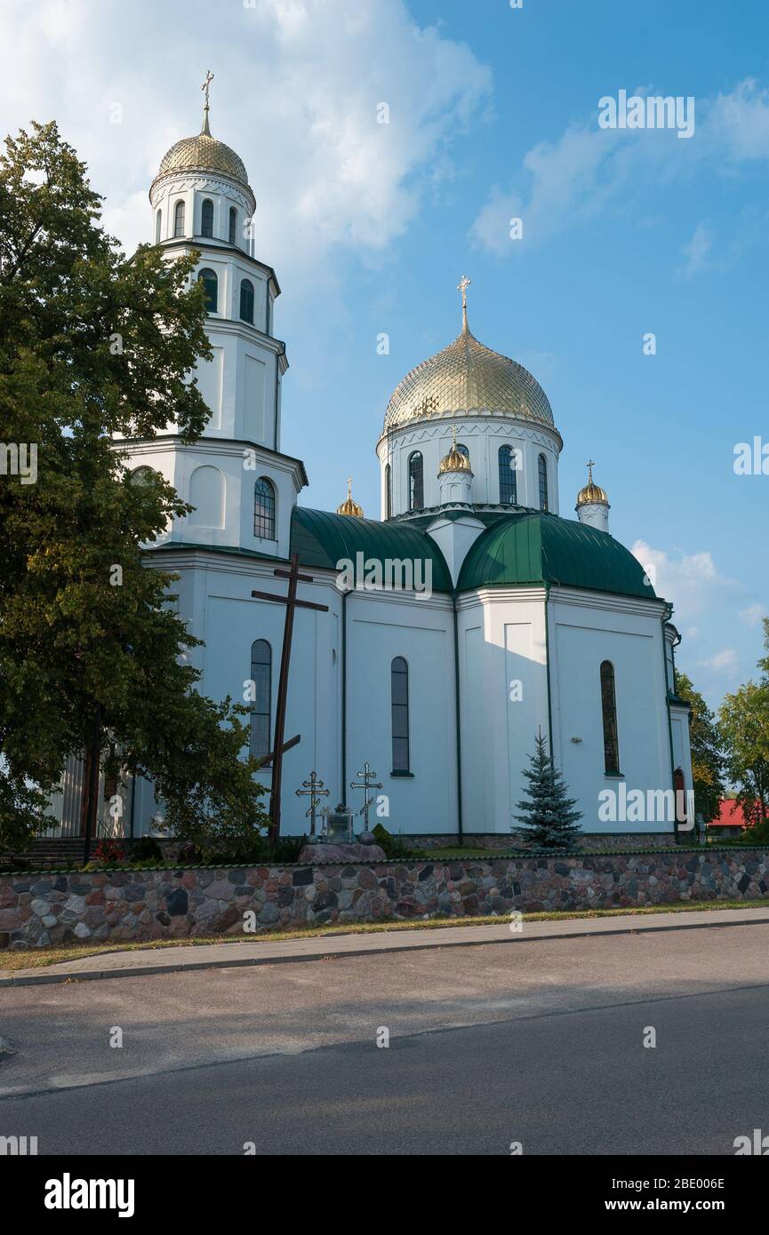 Orthodoxe Kirche der Geburt der Jungfrau Maria in Gródek, Kreis Białystok, Woiwodschaft Podlaskie, Polen Stockfoto