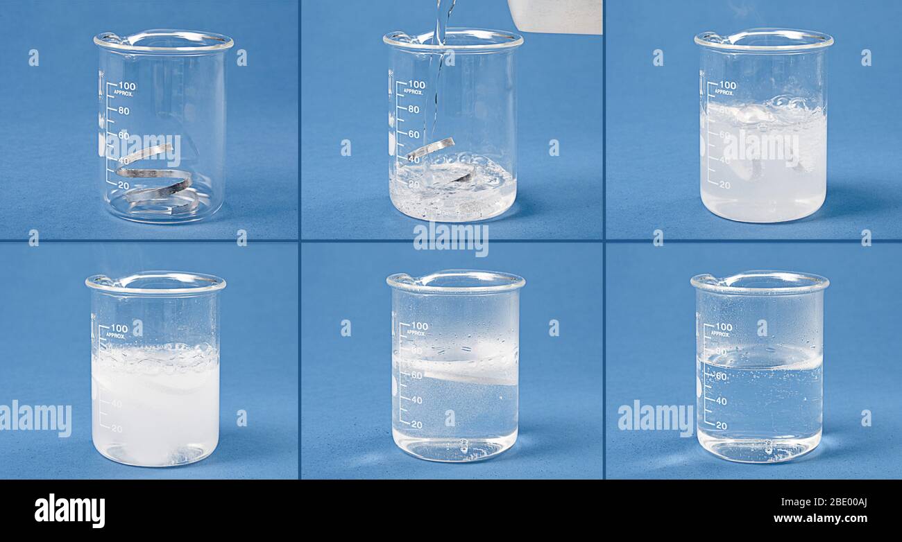 Salzsäure Reagiert Mit Magnesium Magnesium metal ribbon -Fotos und -Bildmaterial in hoher Auflösung – Alamy