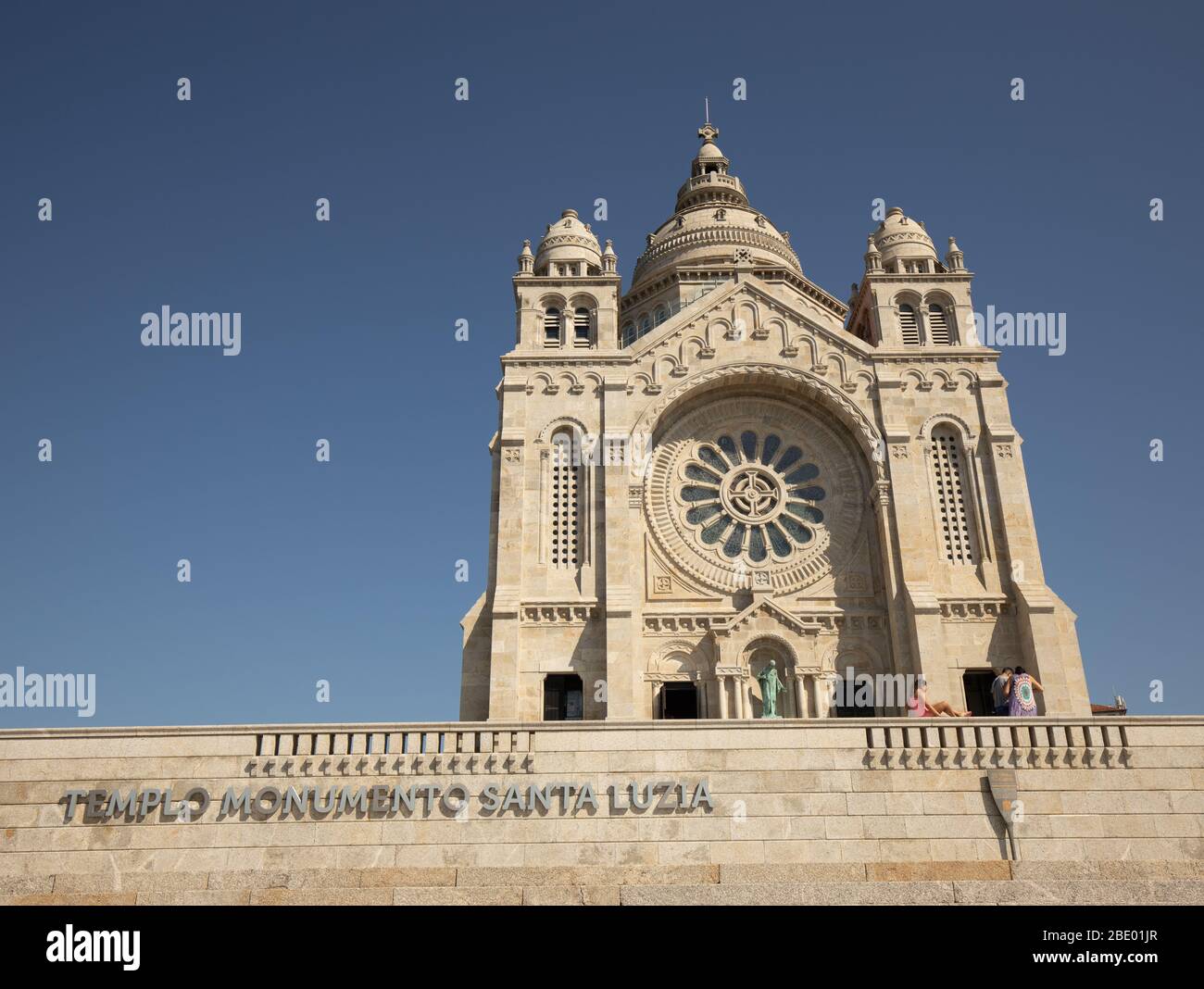 Santuário de Santa Luzia Basílica de Santa Luzia Viana do Castelo Portugal Stockfoto