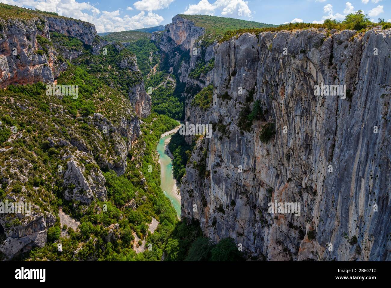 Canyon des Verdon River. Mercantour Nationalpark. Alpen der Hohen Provence Stockfoto