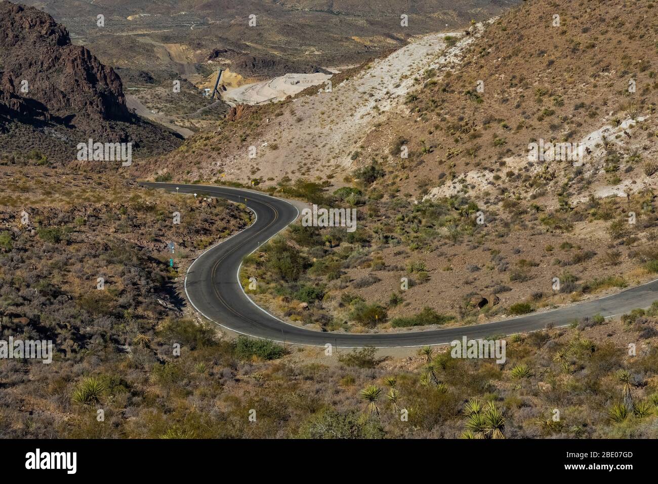 Sitgreaves Pass Nähe in der Nähe von Oatman entlang der historischen Route 66 in Arizona, USA Stockfoto