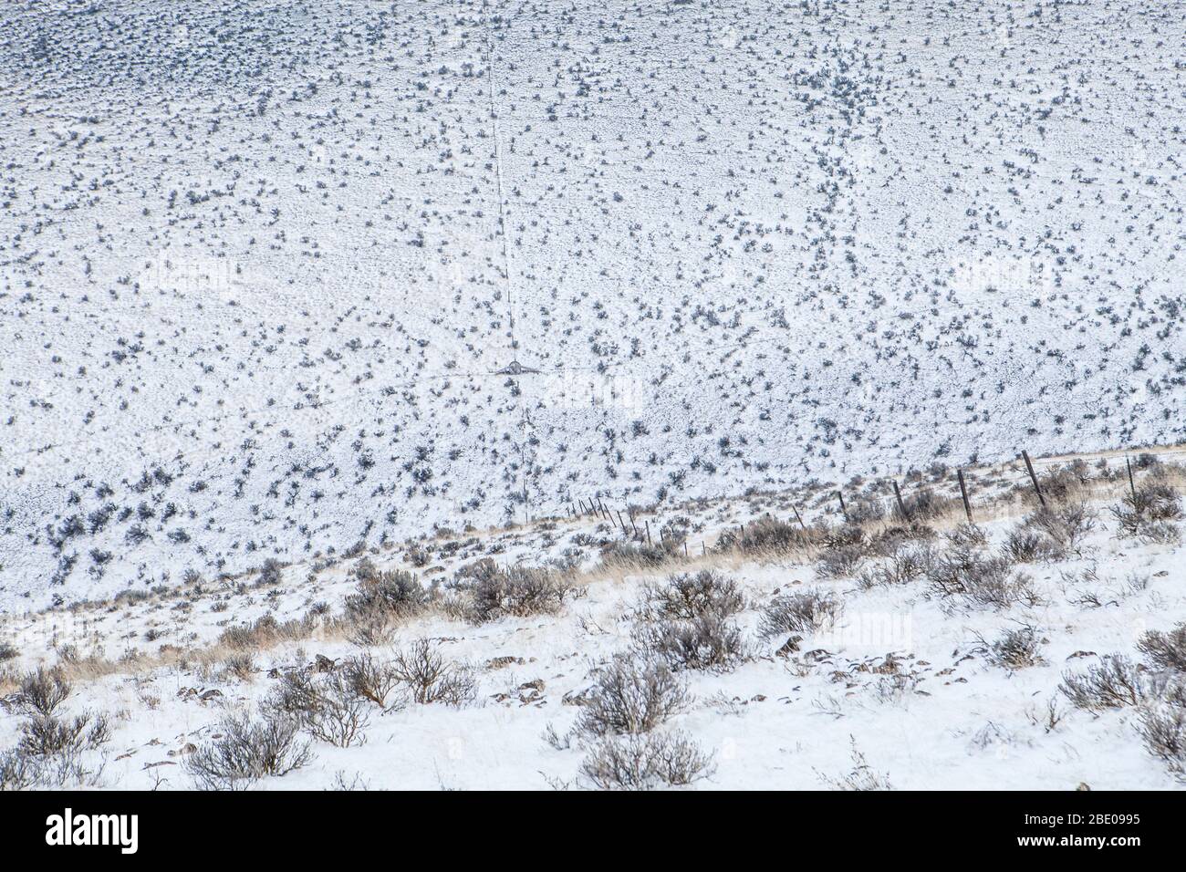 Ein Tal in den Beezley Hills oberhalb von Ephrata, Washington, USA. Stockfoto