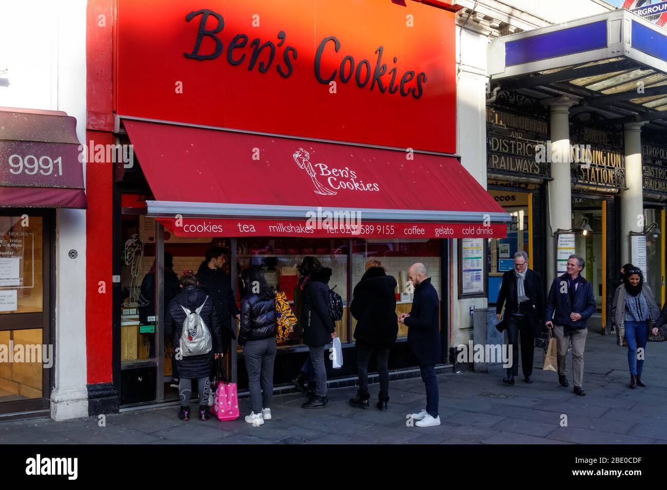 Ben's Cookies Bäckerei in London England Vereinigtes Königreich Großbritannien Stockfoto