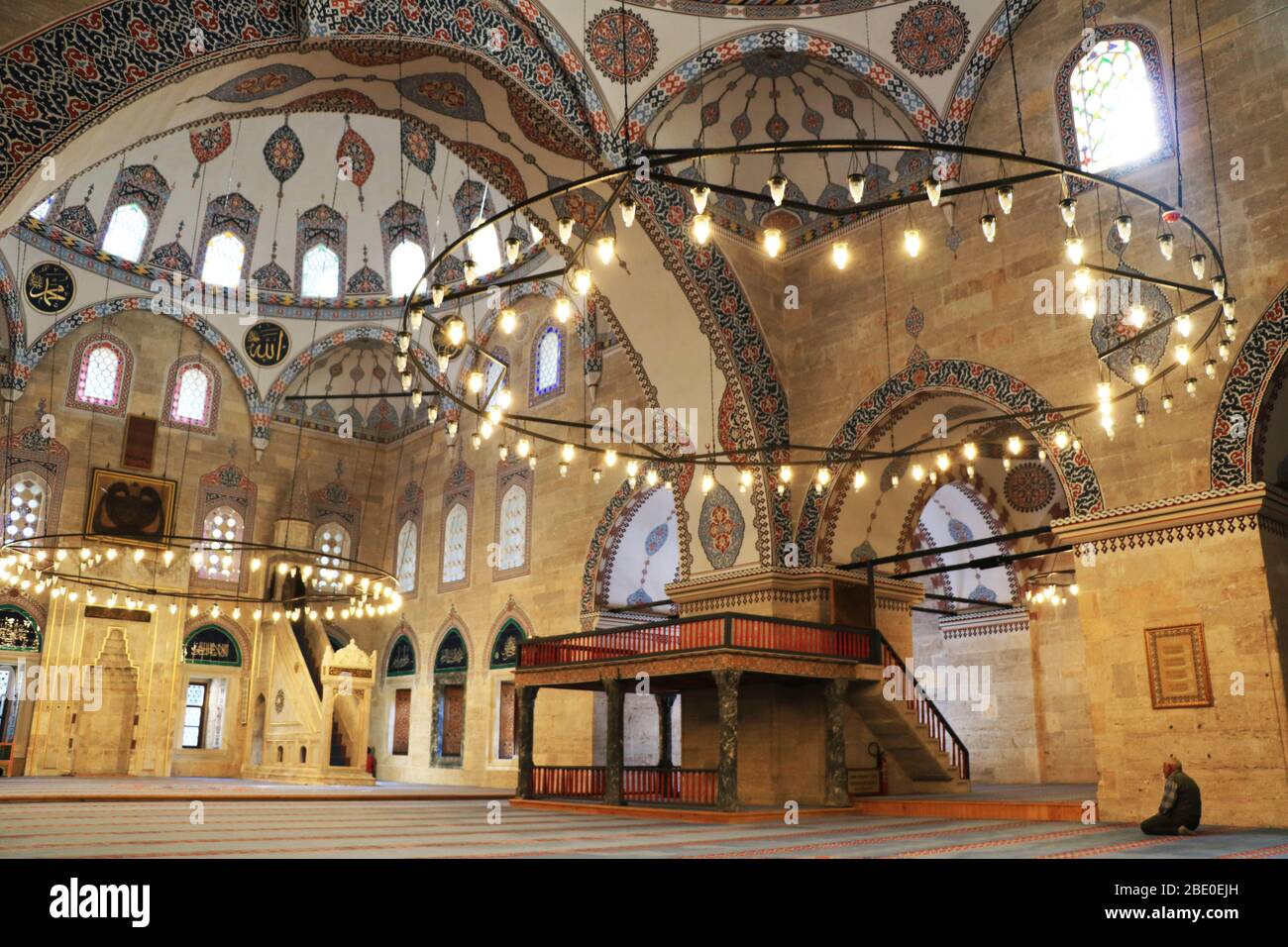 Amasya Sultan Bayezid II Moschee, Innere Stockfoto