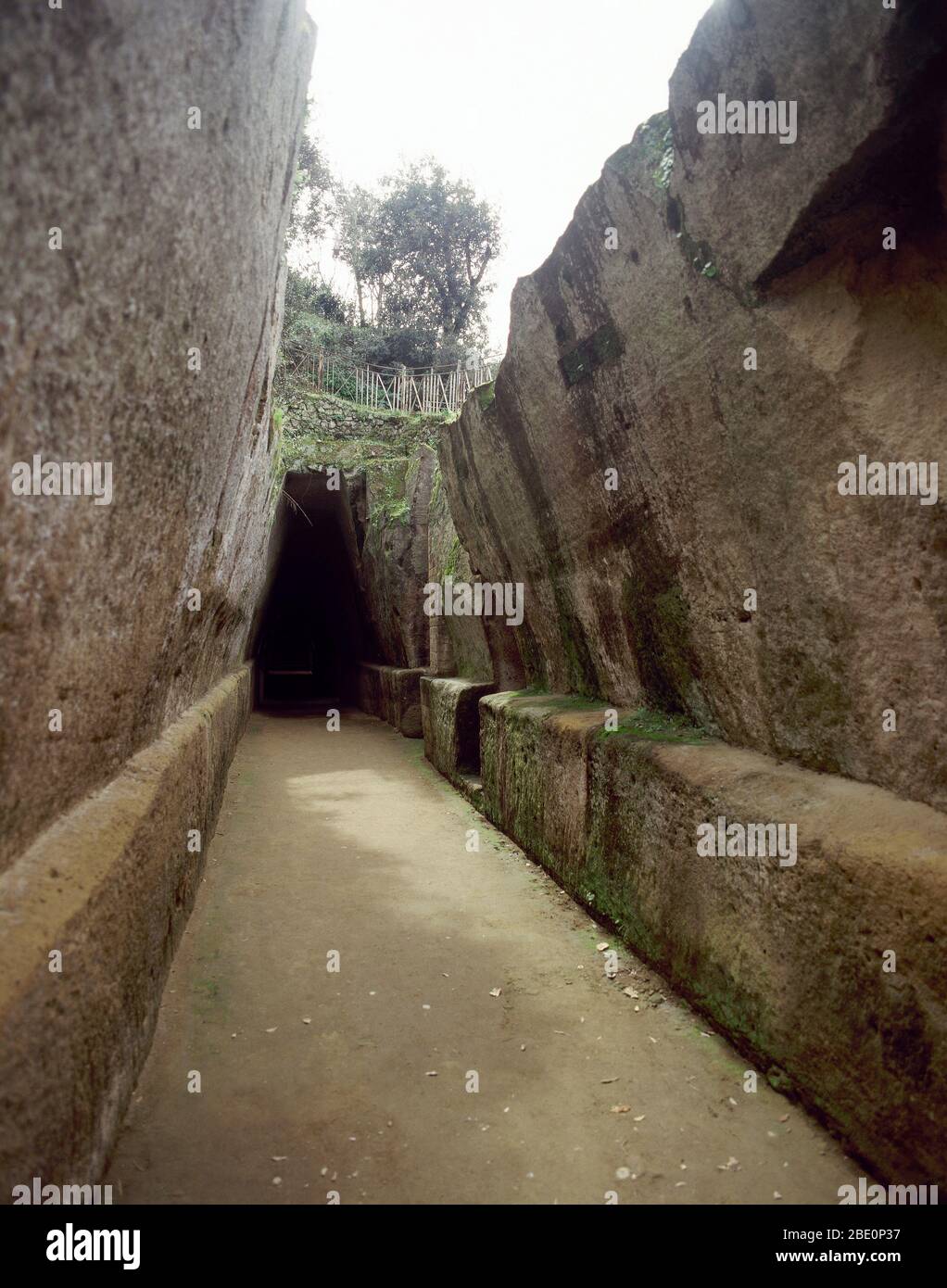 Höhle der Sibyl. Stockfoto