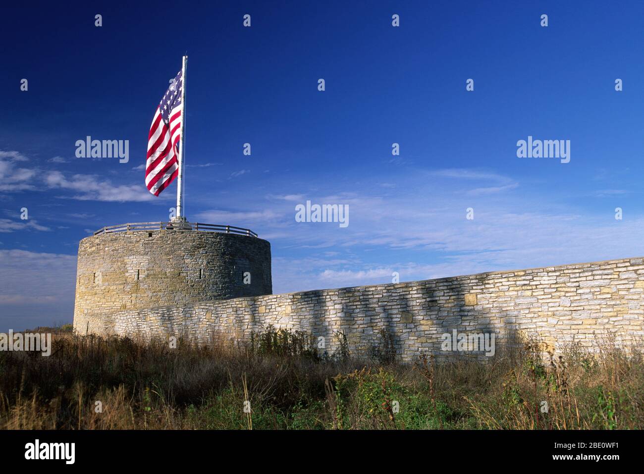 Round Tower, Historisches Fort Snelling, St Paul, Minnesota Stockfoto