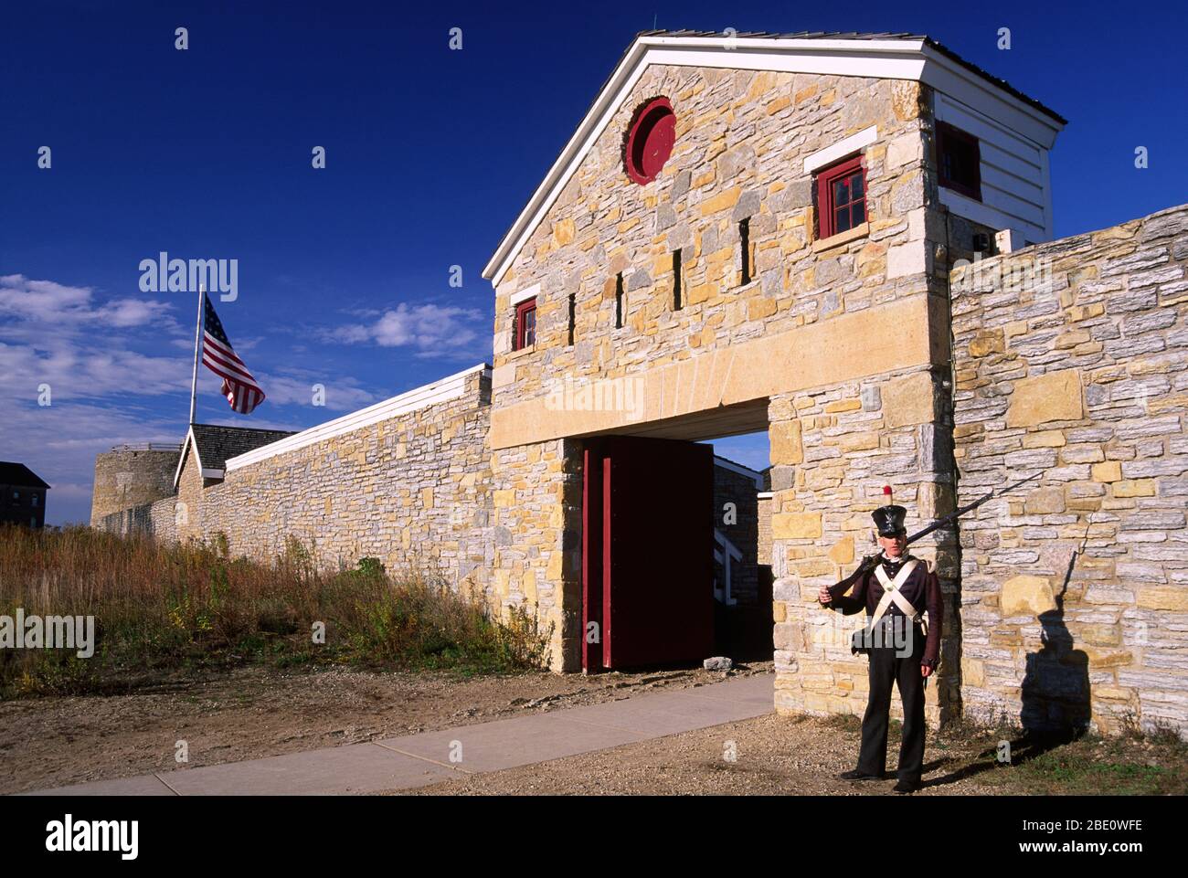 Torhaus, Historisches Fort Snelling, St Paul, Minnesota Stockfoto