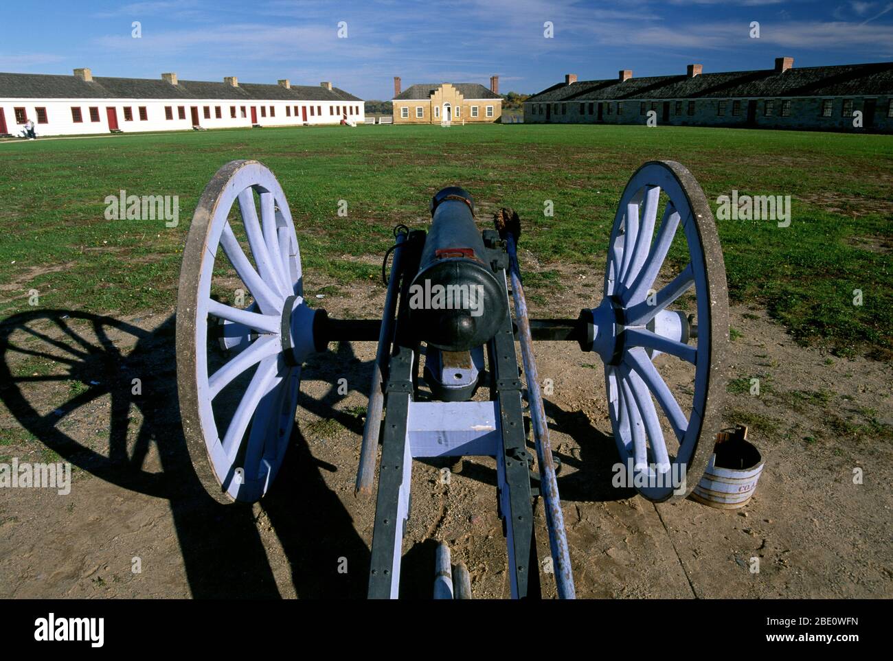 Cannon, Historisches Fort Snelling, St Paul, Minnesota Stockfoto