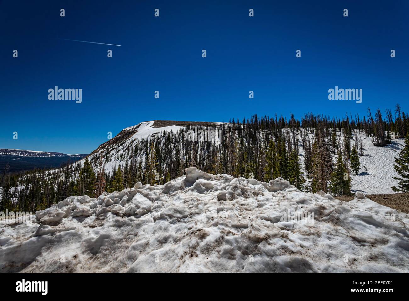 Blick von der Mirror Lake Scenic Byway in der Nähe Bald Mountain Pass in der uinta Berge von Utah. Stockfoto