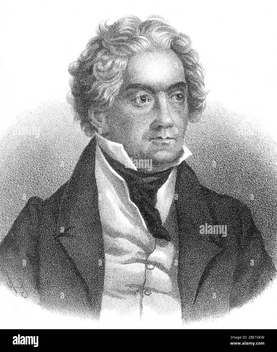 Ludwig van Beethoven (getauft am 17. Dezember 1770 - 26. März 1827) war ein deutscher Komponist und Pianist. Als entscheidende Figur im Übergang zwischen der klassischen und der romantischen Epoche der westlichen Kunstmusik ist er einer der berühmtesten und einflussreichsten Komponisten. Beethoven wurde in Bonn geboren, zog aber Anfang der 20er Jahre nach Wien, studierte bei Joseph Haydn und erarbeitete sich schnell einen Ruf als virtuoser Pianist. Seine Hörfähigkeit begann in seinen späten Zwanzigern zu verschlechtern, doch er fuhr fort zu komponieren, zu führen und zu spielen, auch nachdem er völlig taub geworden war. In etwa 1800 begann seine Anhörung zu abschrecken Stockfoto